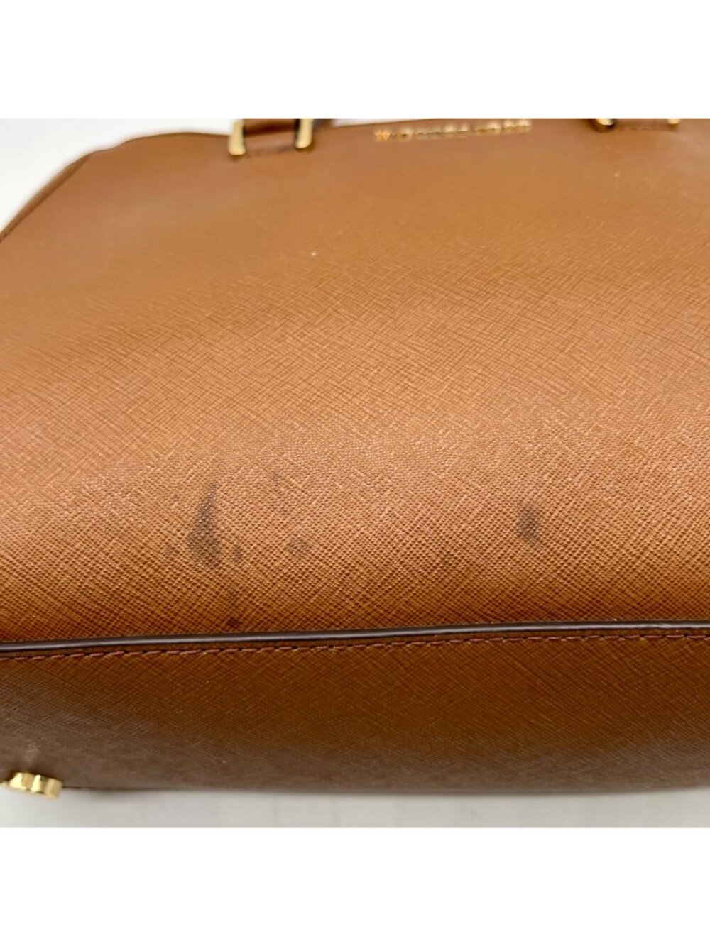 Michael Kors Brown Saffiano Leather Savannah Tote Bag - Picture 6 of 12